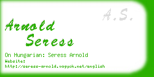 arnold seress business card